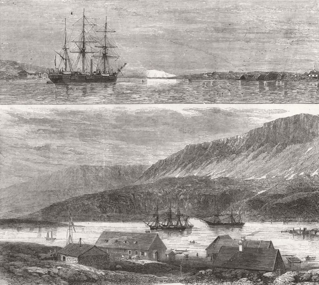 SHIPS. No Caption 1875 old antique vintage print picture